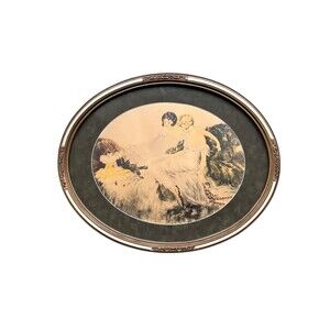 Cote Bernart Art Deco "French Dolls" Print Vintage 1920s  Boudoir Wall Art